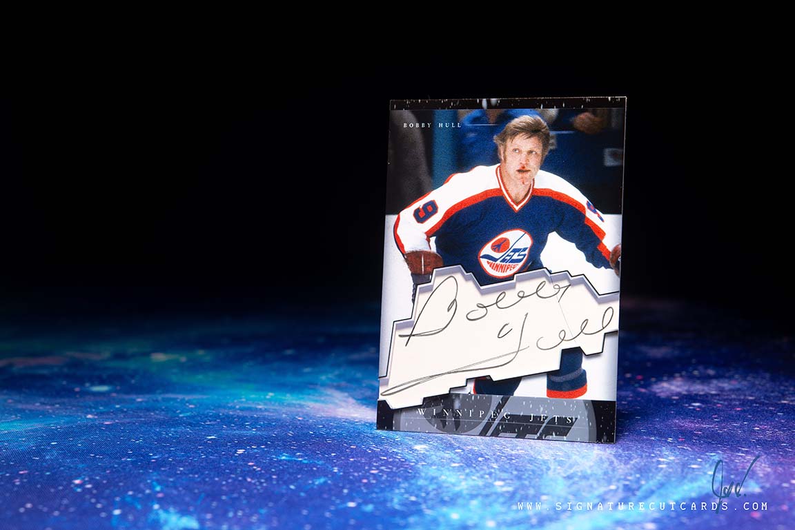 Bobby Hull Winnipeg Jets History in Photographs Signature Cut Card
