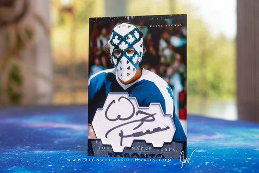 Wayne Thomas Toronto Maple Leafs History in Photographs Signature Cut Card