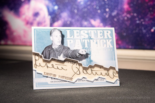Lester Patrick Ranger Photo Hockey Trophies – Signature Cut Cards