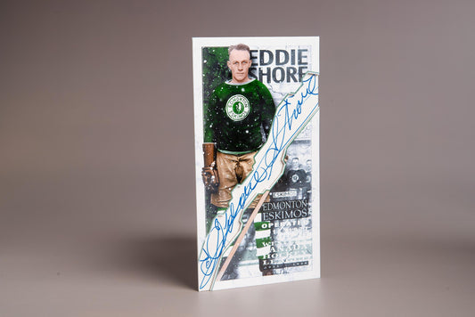 Eddie Shore Edmonton Eskimos Signature Cut Tallboy Card Autograph