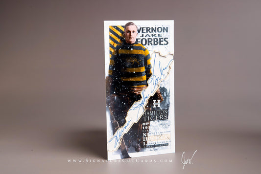 Vernon Jake Forbes Hamilton Tigers Signature Cut Tallboy Card Autograph