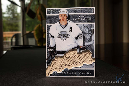 Luc Robitaille Los Angeles Kings Expansion Era Signature Cut Card *Large