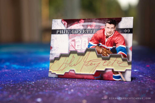 Phil Goyette Montreal Canadiens Vintage Signature Cut Card