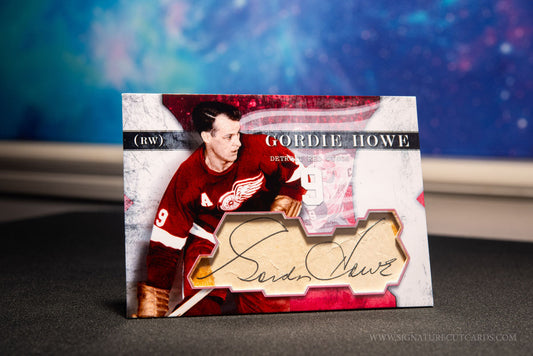 Gordie Howe Detroit Red Wings Vintage Signature Cut Card