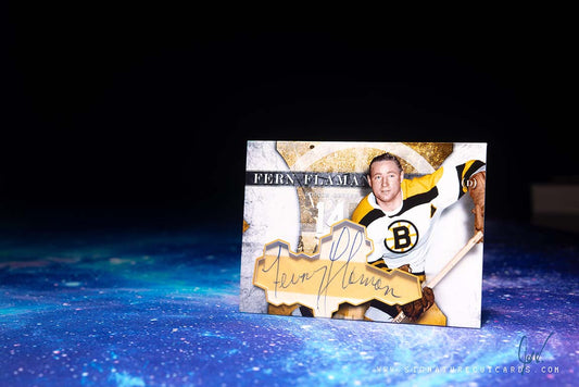 Ferm Flamen Boston Bruins Vintage Signature Cut Card
