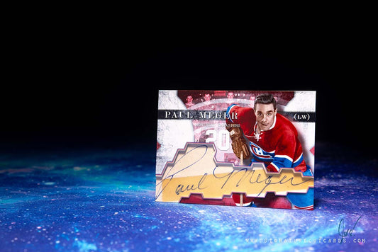 Paul Meger Montreal Canadiens Vintage Signature Cut Card