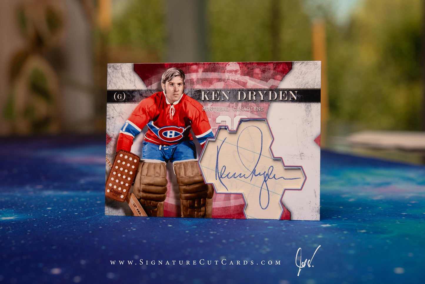 Ken Dryden Montreal Canadiens Vintage Signature Cut Card