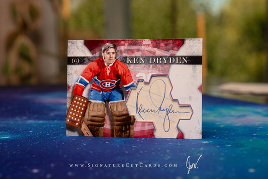 Ken Dryden Montreal Canadiens Vintage Signature Cut Card