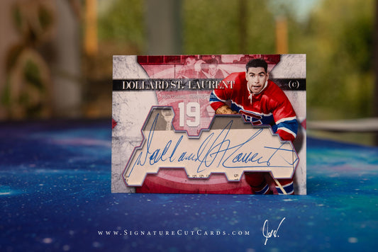 Dollard St. Laurent Montreal Canadiens Vintage Signature Cut Card