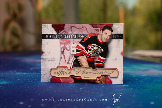 Paul Thompson Chicago Blackhawks Vintage Signature Cut Card