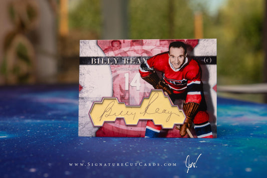 Billy Reay Montreal Canadiens Vintage Signature Cut Card