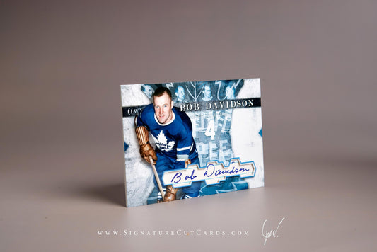 Bob Davidson Toronto Maple Leafs Signature Cut Card Autograph