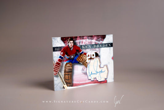 Ken Dryden Montreal Canadiens Signature Cut Card Autograph