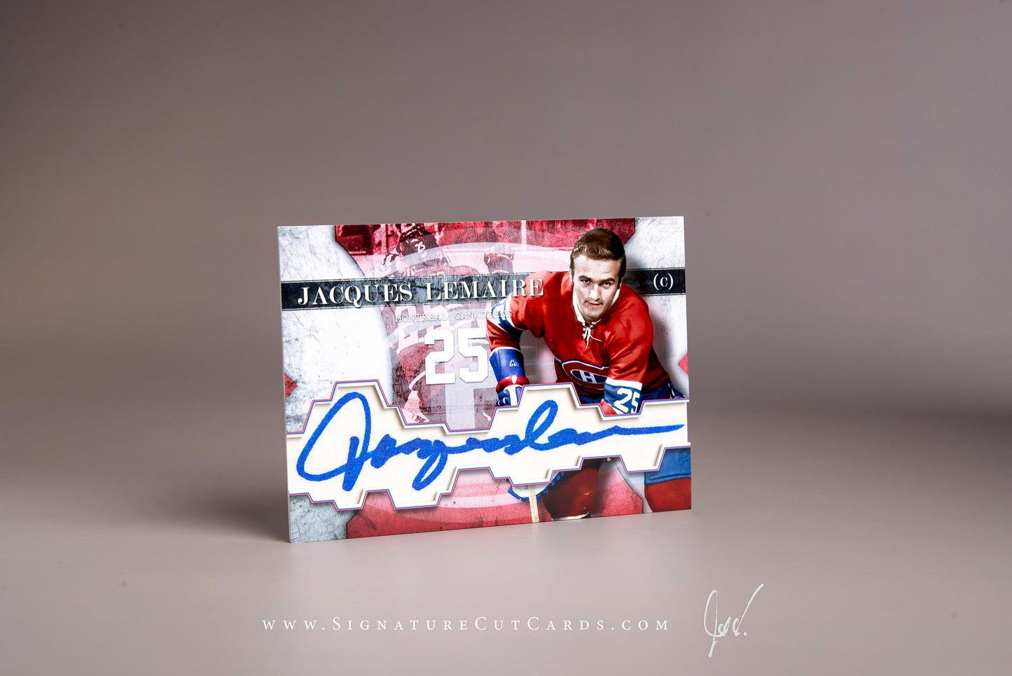 Jacques Lemaire Montreal Canadiens Signature Cut Card Autograph