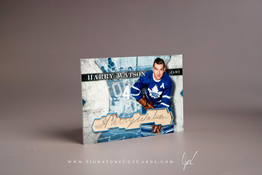 Harry Watson Toronto Maple Leafs Signature Cut Card Autograph