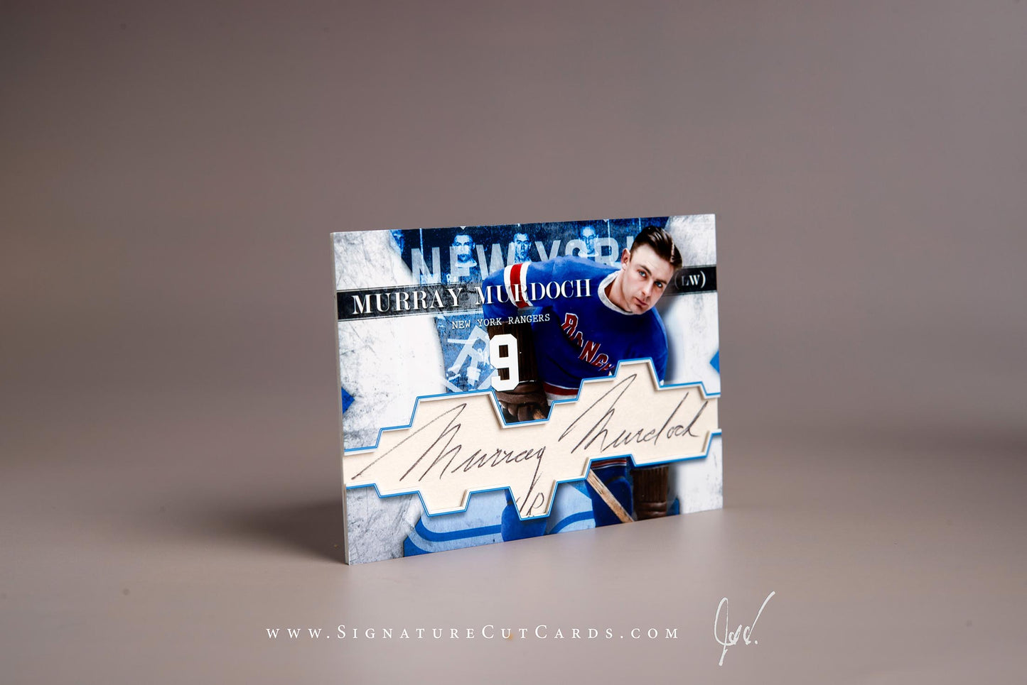 Murray Murdoch New York Rangers Signature Cut Card Autograph