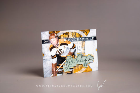 John Crawford Boston Bruins Signature Cut Card Autograph