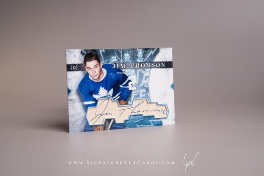 Jim Thomson Toronto Maple Leafs Signature Cut Card Autograph