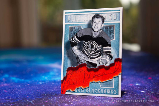 Bill Mosienko Chicago Blackhawks Vintage Signature Cut Card