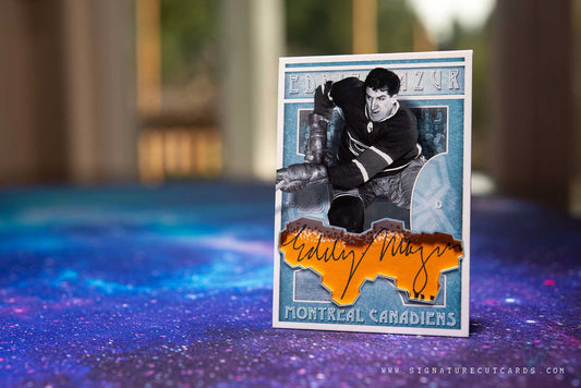 Eddie Mazur Montreal Canadiens Vintage Signature Cut Card