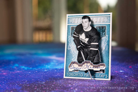 Gaye Stewart Toronto Maple Leafs Vintage Signature Cut Card
