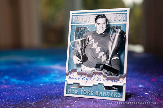 Buddy O'Connor New York Rangers Vintage Signature Cut Card