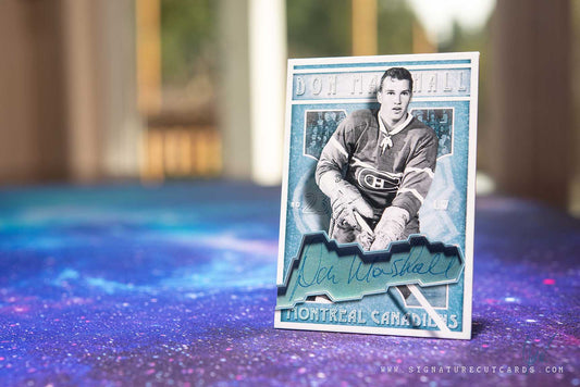 Don Marshall Montreal Canadiens Vintage Signature Cut Card