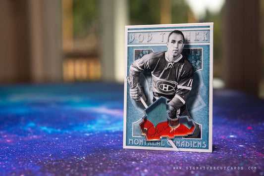 Bob Turner Montreal Canadiens Vintage Signature Cut Card