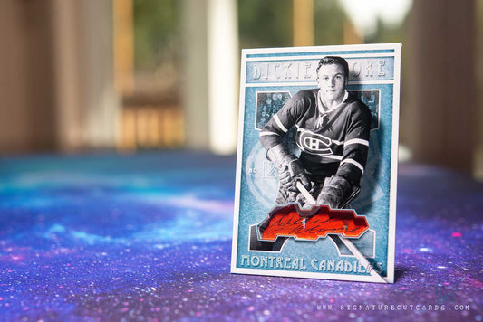 Dickie Moore Montreal Canadiens Vintage Signature Cut Card