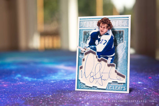 Darryl Sittler Toronto Maple Leafs Vintage Signature Cut Card