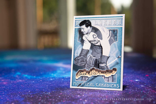 Bill Durnan Montreal Canadiens Vintage Signature Cut Card