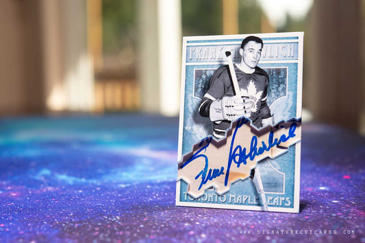Frank Mahovlich Toronto Maple Leafs Vintage Signature Cut Card