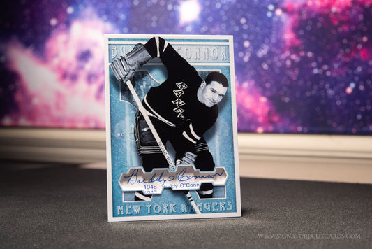 Buddy O'Connor New York Rangers Vintage Signature Cut Card