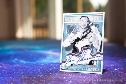 Ken Wharram Chicago Blackhawks Vintage Signature Cut Card