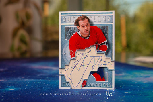 Guy Lafleur Montreal Canadiens Vintage Signature Cut Card