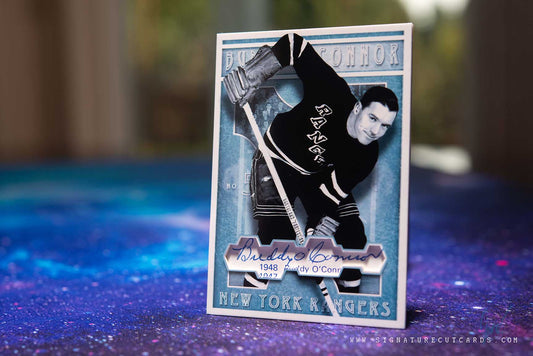 Buddy O'Connor New York Rangers Vintage Signature Cut Card