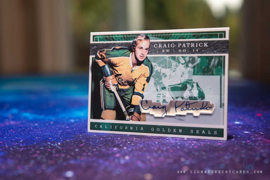 Craig Patrick California Golden Seals Expansion Era Signature Cut Card